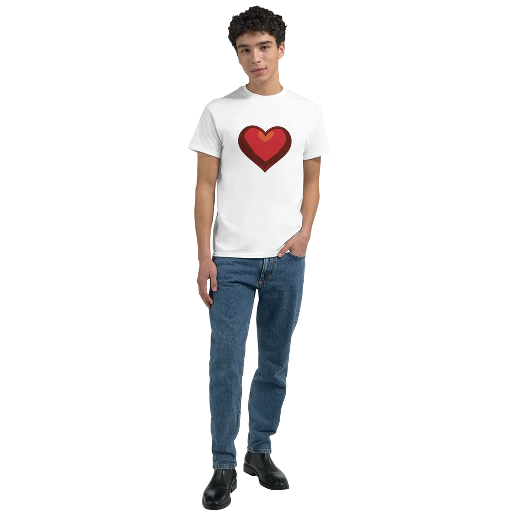 Red Heart Graphic T-Shirt - Comfortable Casual Apparel