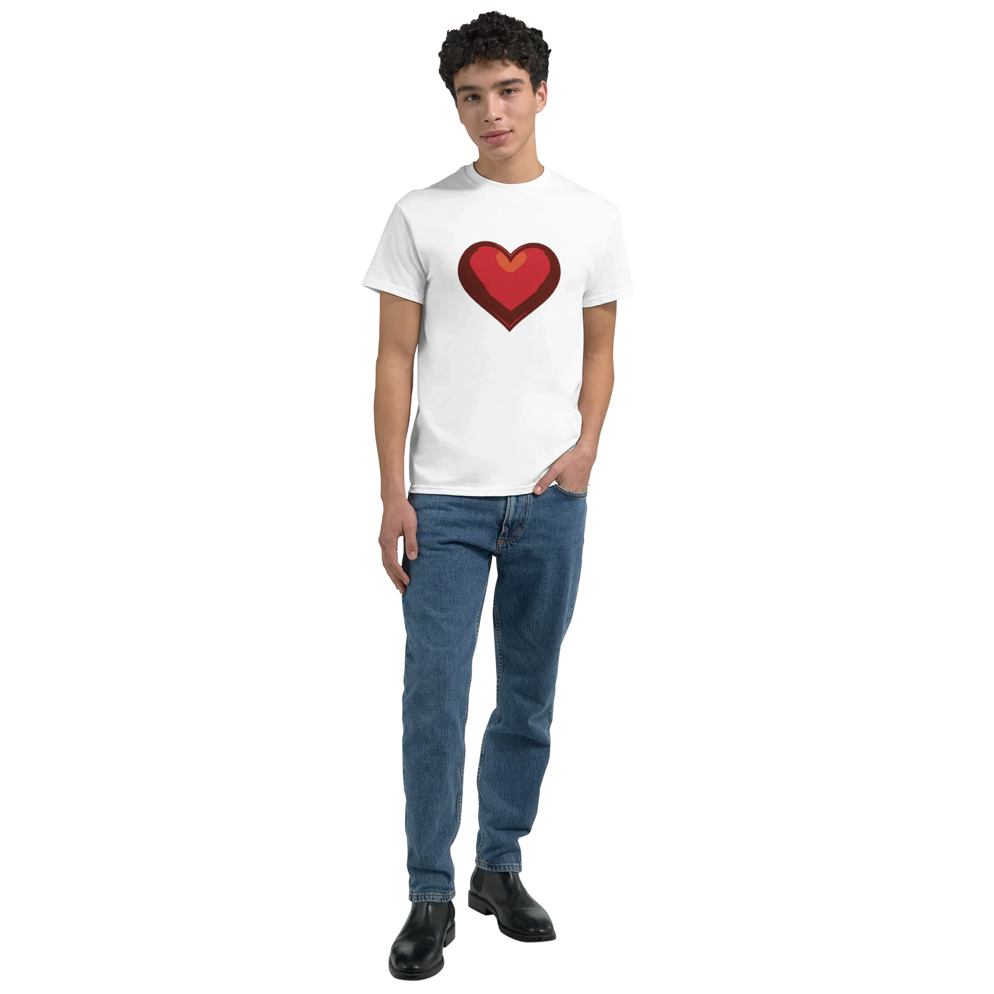 Red Heart Graphic T-Shirt - Comfortable Casual Apparel