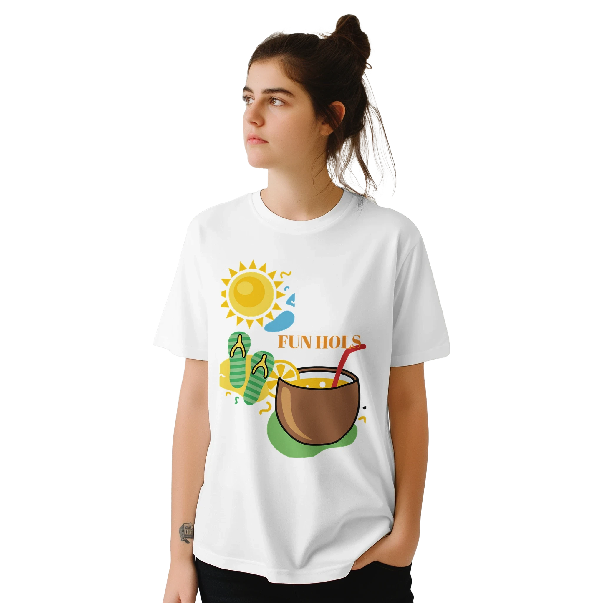 Fun Holiday Beach Graphic T-Shirt - Premium Cotton Tee