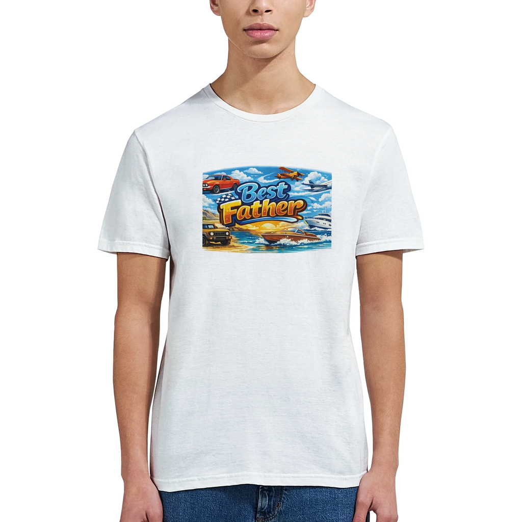 Best Father Ever Graphic T-Shirt - Premium Cotton Tee for Dads