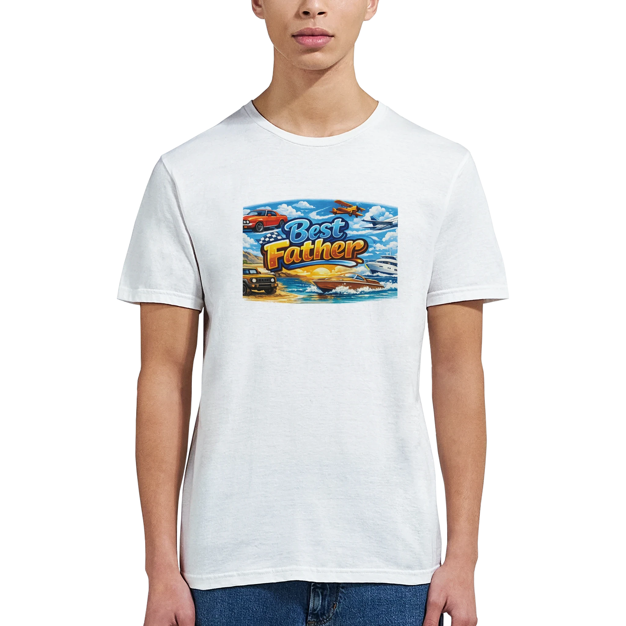 Best Father Ever Graphic T-Shirt - Premium Cotton Tee for Dads