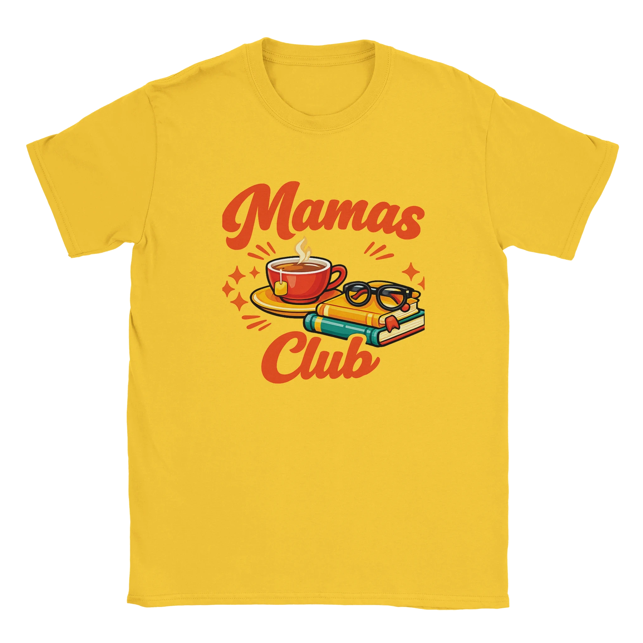 Mama's Club Graphic T-Shirt - Premium Soft Ring-Spun Cotton Tee