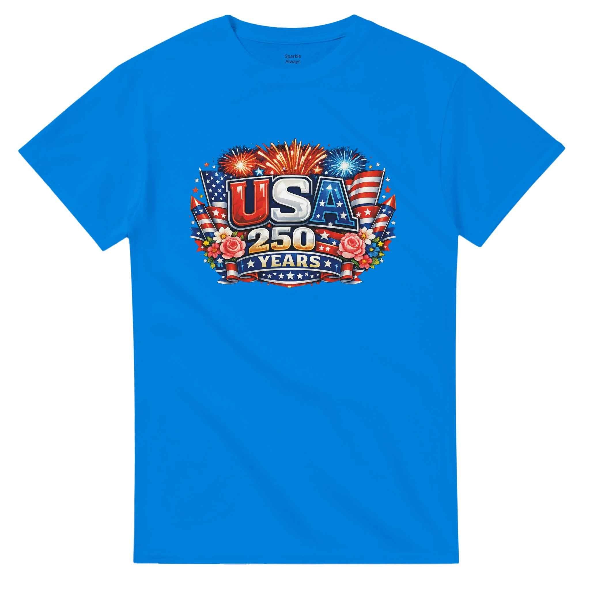 USA 250th Anniversary Shirt, Semiquincentennial 1776-2026 T-Shirt, Patriotic America Independence Day Gift, Heavyweight Cotton Tee