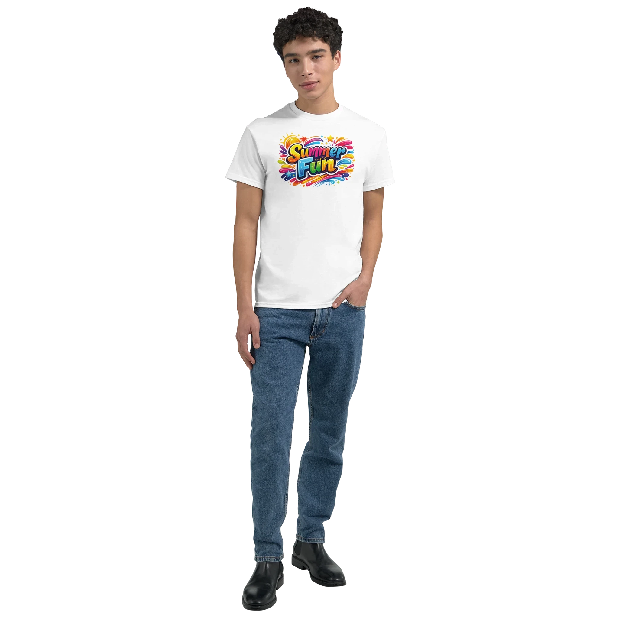Summer Fun Beach T Shirt – Bright Casual Graphic Tee for Your Adventures