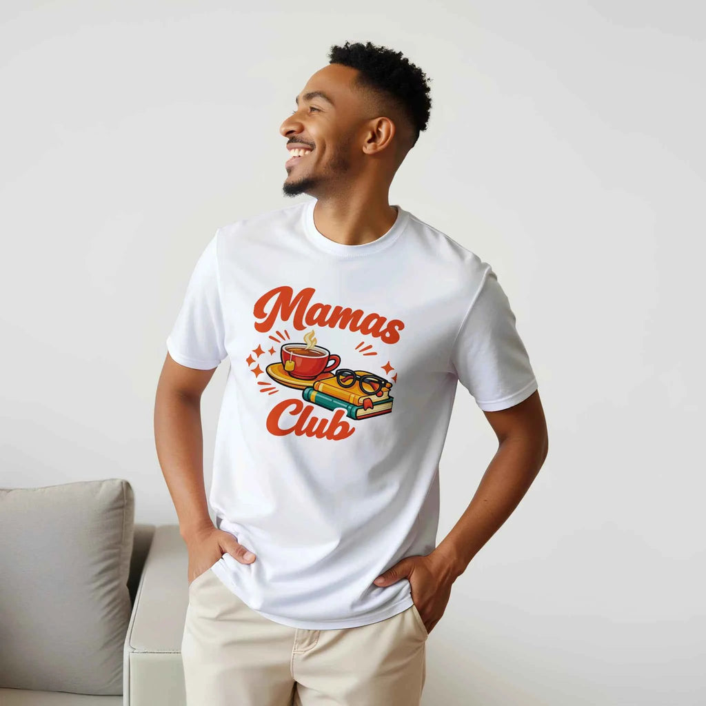 Mama's Club Graphic T-Shirt - Premium Soft Ring-Spun Cotton Tee