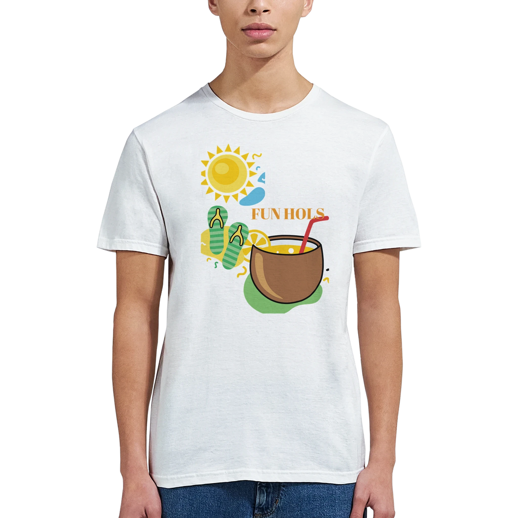 Fun Holiday Beach Graphic T-Shirt - Premium Cotton Tee