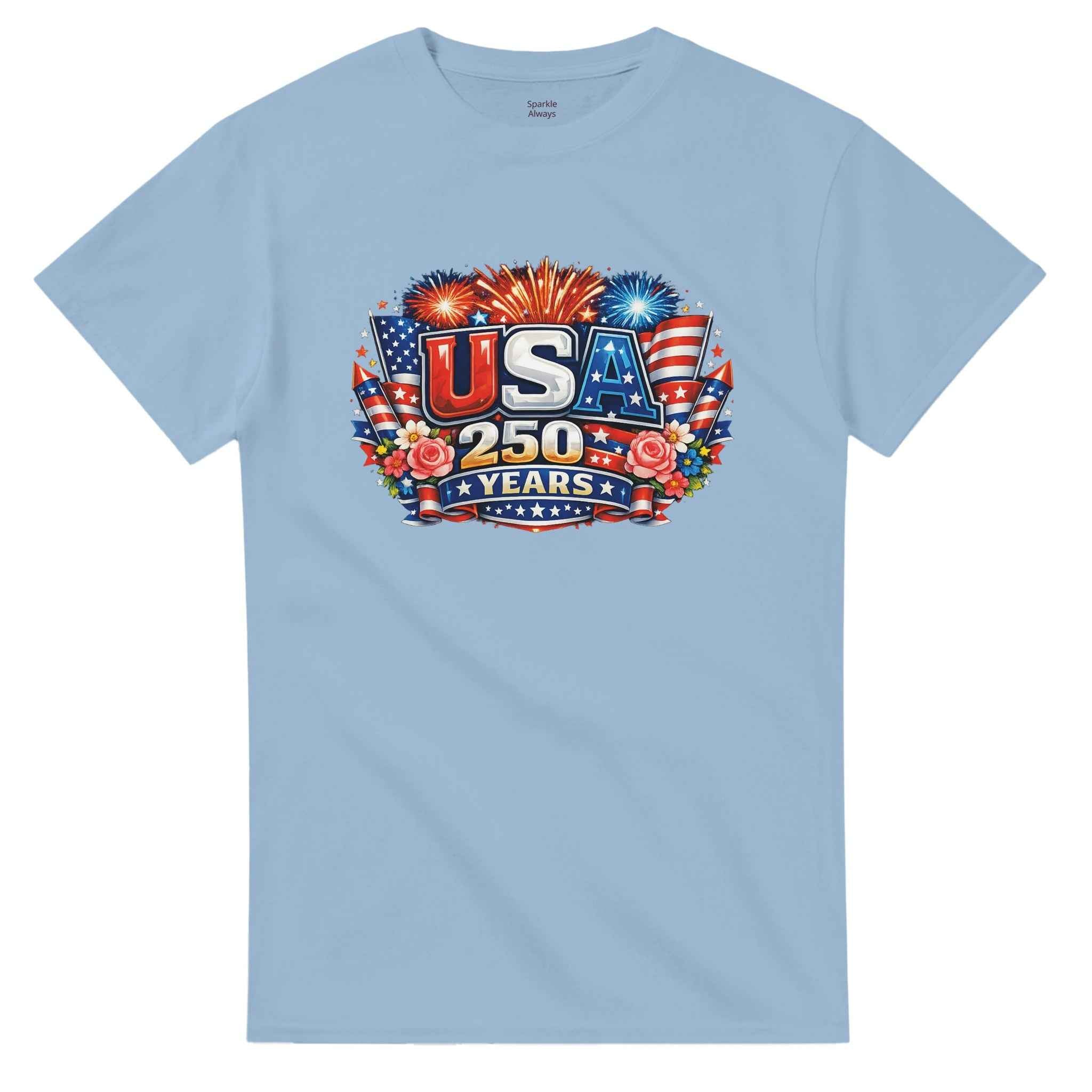 USA 250th Anniversary Shirt, Semiquincentennial 1776-2026 T-Shirt, Patriotic America Independence Day Gift, Heavyweight Cotton Tee