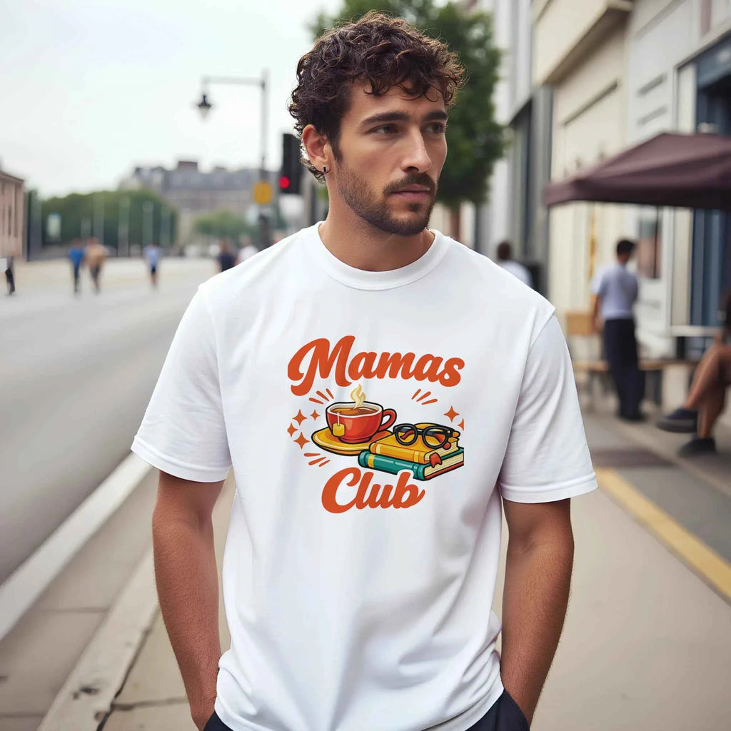Mama's Club Graphic T-Shirt - Premium Soft Ring-Spun Cotton Tee