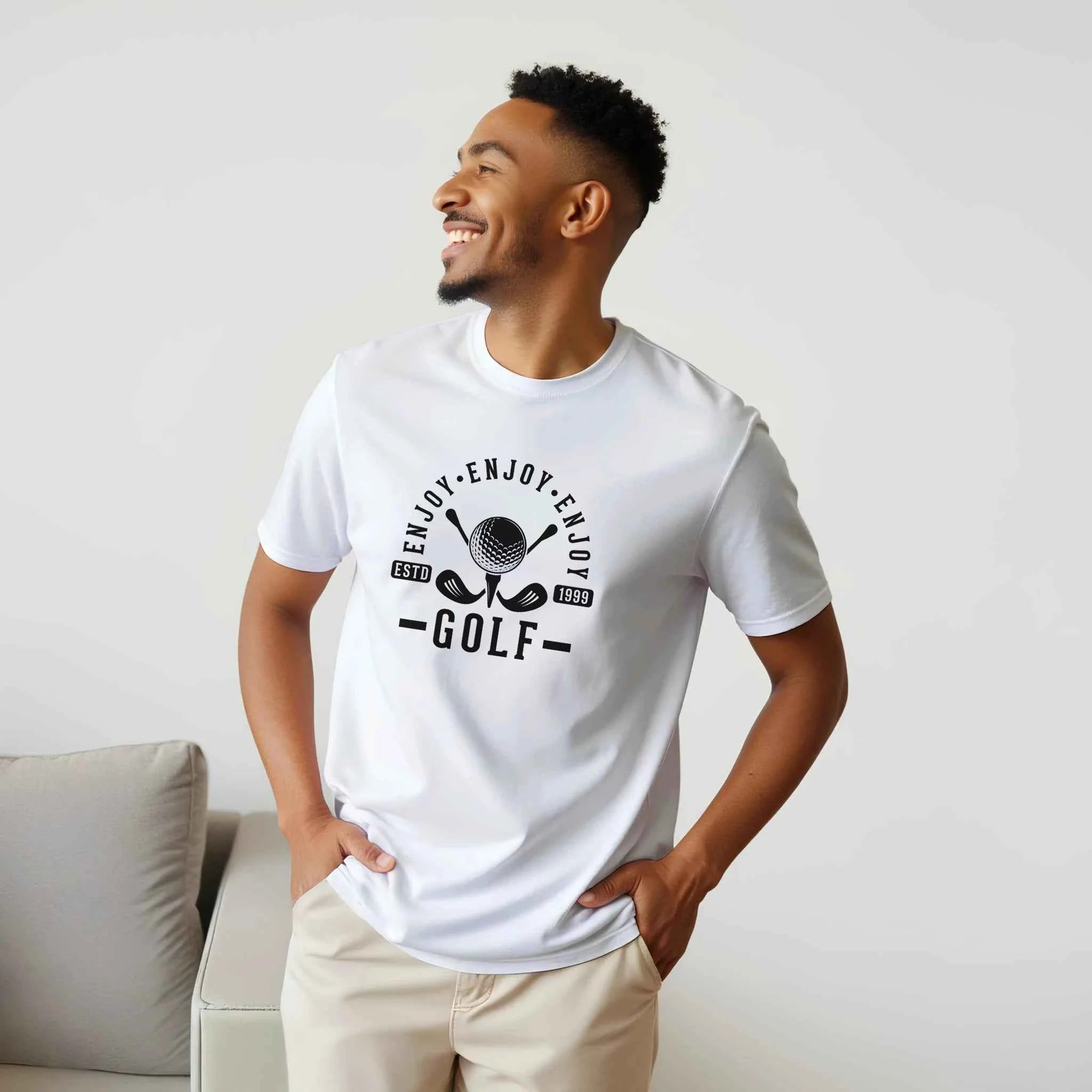 Enjoy Golf Graphic T-Shirt – Premium Ring-Spun Cotton Casual Tee