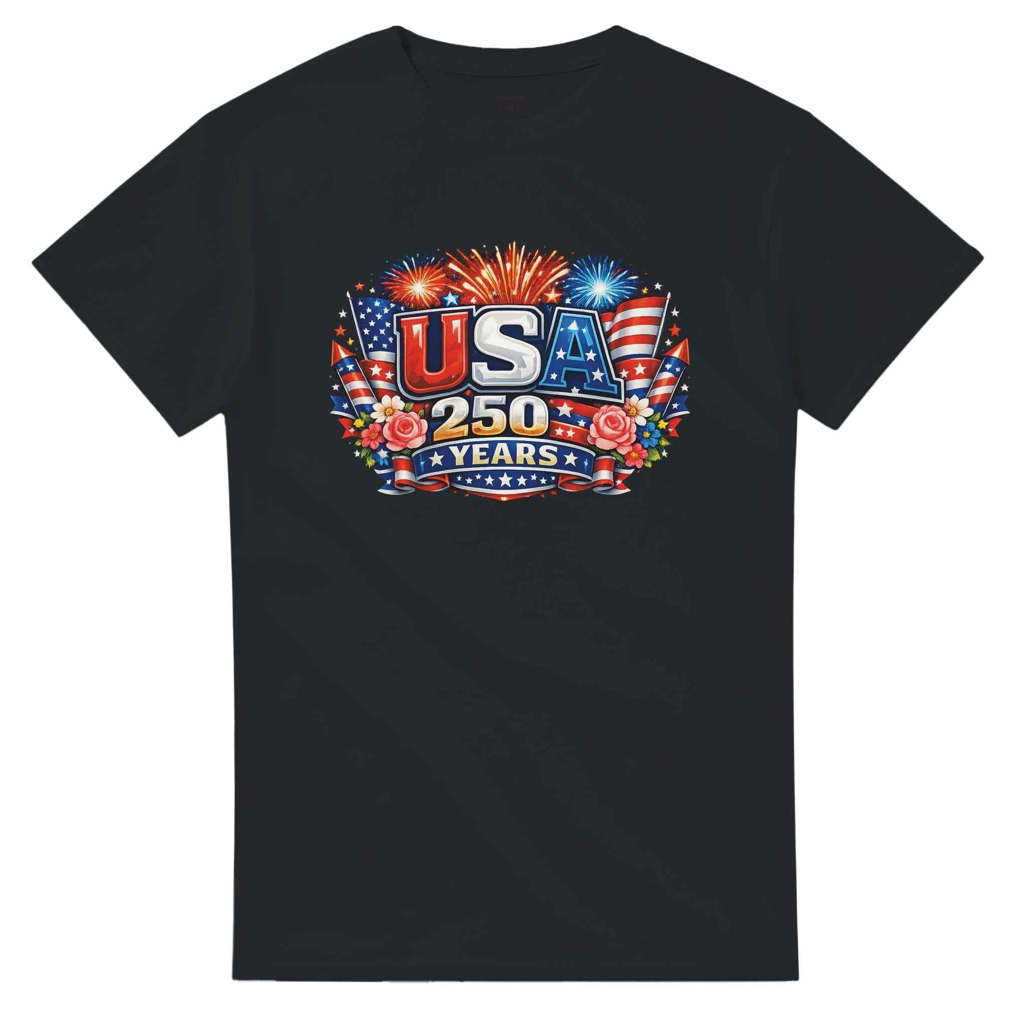 USA 250th Anniversary Shirt, Semiquincentennial 1776-2026 T-Shirt, Patriotic America Independence Day Gift, Heavyweight Cotton Tee
